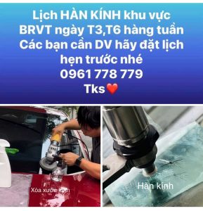 Hàn kính đánh bóng kính tại Bà Rịa Vũng Tàu